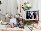Enchanted rose gold theme reception table package