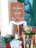 Rustic botanical theme welcome signage package