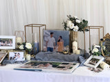 Dusty blue & gold theme photo display package