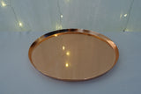 Rose gold round tray