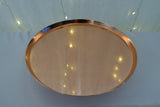 Rose gold round tray