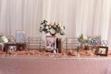 Rustic rose gold theme reception table package
