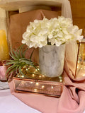 Rose gold glass box