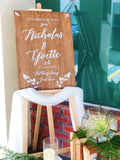 Rustic botanical theme welcome signage package