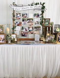 Rustic gold theme photo display table package