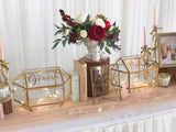 Blush & gold theme reception table package