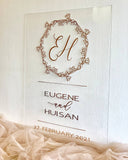 Acrylic welcome signage with customised words (for rent/ sale)