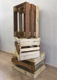 Rustic wooden crates