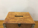 Rustic wooden ang bao box with slit