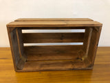 Medium dark wooden crate