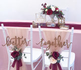 Flower posies for solemnization chairs
