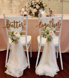 Flower posies for solemnization chairs