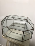 Brass geometric glass angbao box