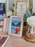 Marble photo frames with gold rim