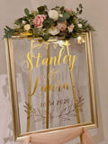 Blush & gold theme welcome signage package
